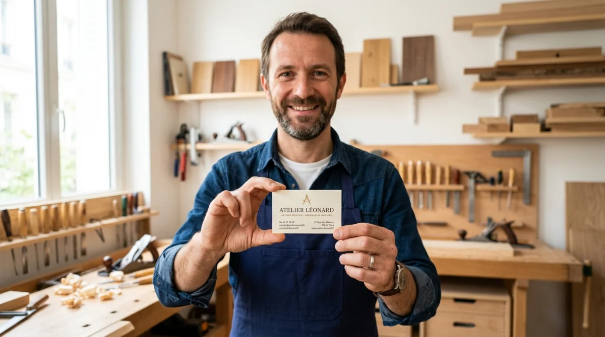 Ma carte professionnelle pour artisan